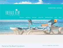 Tablet Screenshot of emeraldviewresorts.com